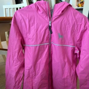 The black dog rain coat